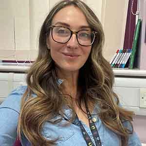 A photograph of practice educator Katie