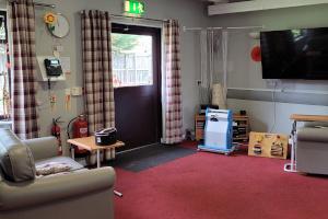 A room with equipment and adaptations for disabilities