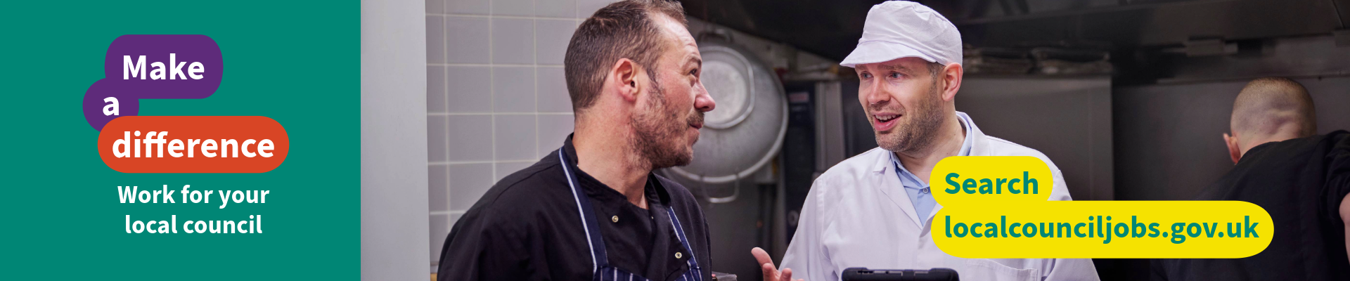 Make a difference - work for your local council - search localcounciljobs.gov.uk